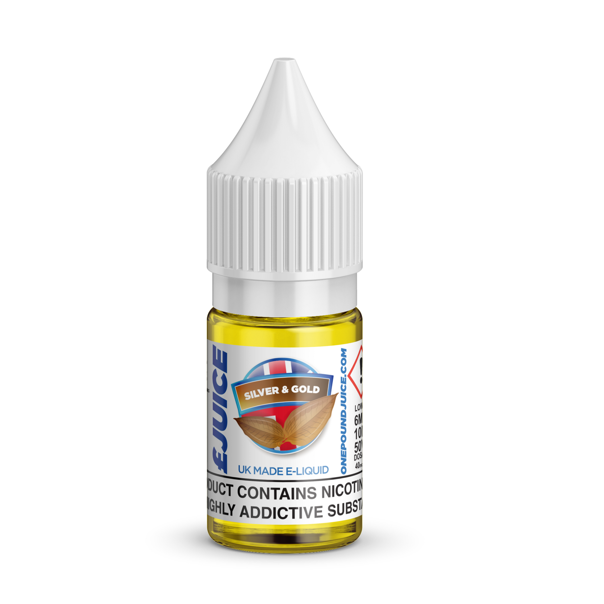 One Pound Juice Silver and Gold E-Liquid for One Pound